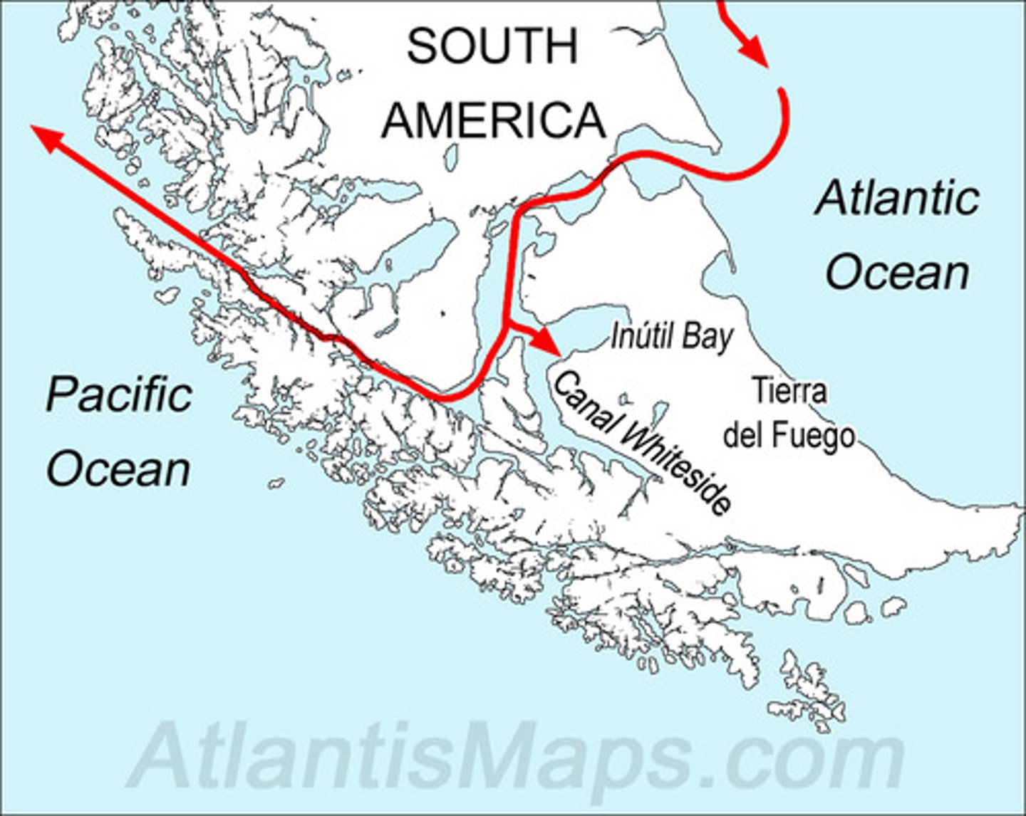<p>un paso marítimo localizado en el extremo sur de Chile. Es el principal paso natural entre los océanos Pacífico y Atlántico.</p>