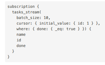 <p>Long-lived operations for real-time data streams, usually over WebSockets.</p>