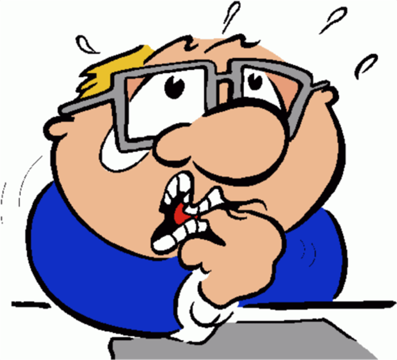 <p>ho capito, sei ____ (non calmo)</p>