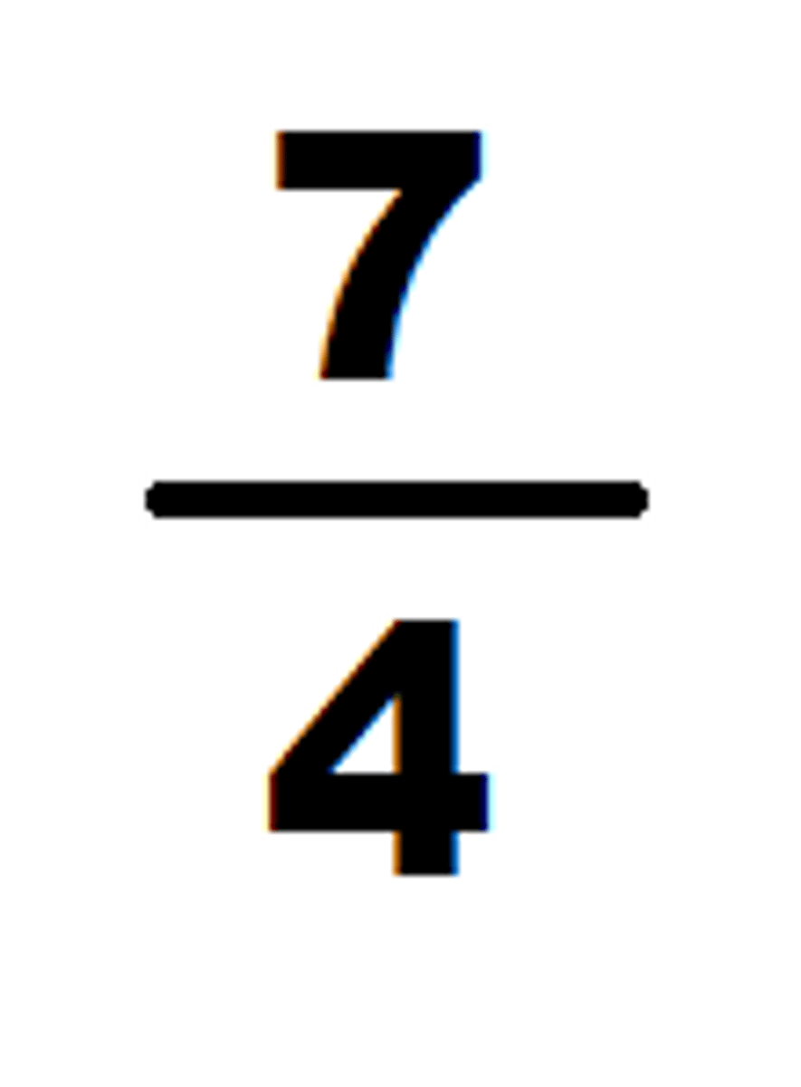 <p>fraction whose numerator is larger than its denominator</p>