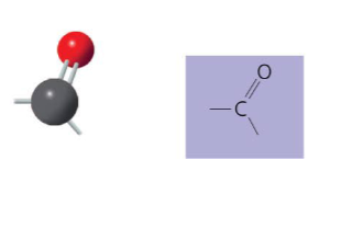 <p>The carbonyl structure may be written as __ .</p>