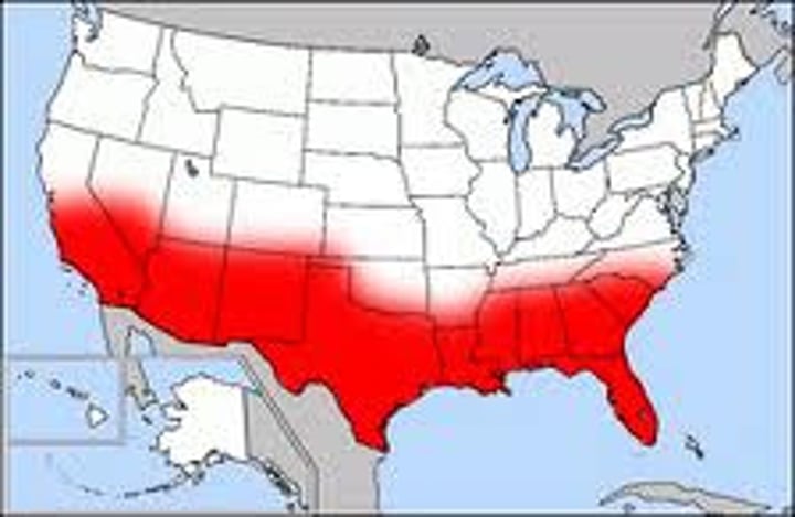 <p>U.S. region, mostly comprised of southeastern and southwestern states, which has grown most dramatically since World War II.</p>