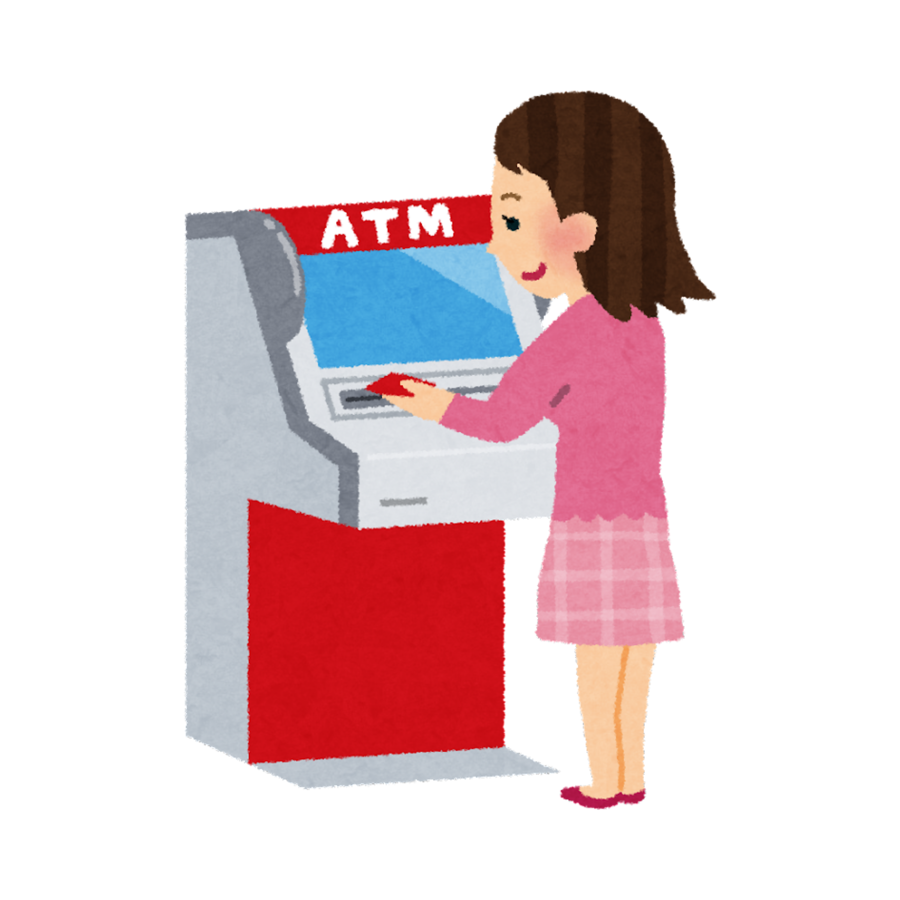 <p>to withdraw money</p>