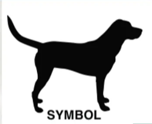 <p>the signifier (the physical/material) does not resemble the signified (concept), so the relationship between the two must be taught (ex: languages, alphabetical letters, phrases)</p>