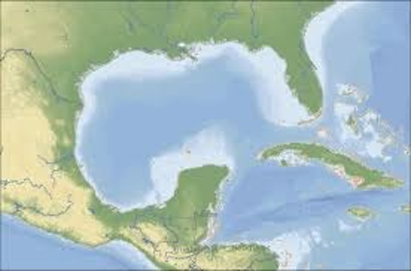 <p>Part of an ocean extending into land and usually larger than a bay</p>