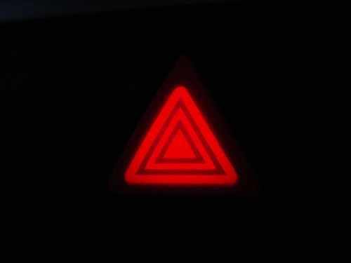 <p>Emergency flashers</p>