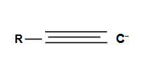 <ul><li><p>Acetylide anion</p></li><li><p>Reactions involving it:</p><ul><li><p>Primary or methyl alkyl halide: SN2</p></li><li><p>Secondary or tertiary: E2</p></li></ul></li></ul><p></p>