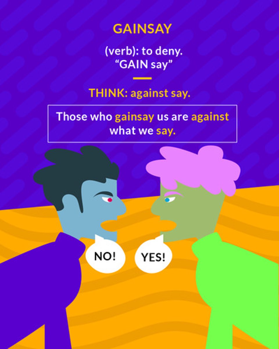 <p>(verb) to deny</p>