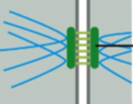 <p>connects intermediate filaments in one cell to those in the next cell </p>
