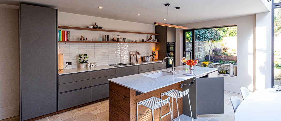 <p>open-plan kitchen</p>