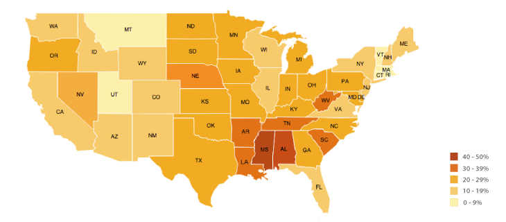 <p>a thematic map in which areas are <strong><u>shaded</u></strong> or <strong><u>patterned</u></strong> in <strong><u>proportion</u></strong> to the measurement of the <strong><u>statistical variable.</u></strong></p>