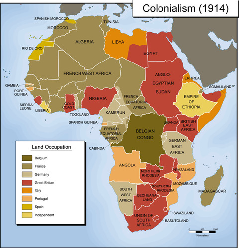 <p>Countries establish settlements in new areas and impose their religion, language, and cultures on the indigenous population. Colonialism established modern borders.</p>