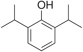 <p>The structure of propofol is shown. How many sp3 hybridized atoms are in this compound?</p>