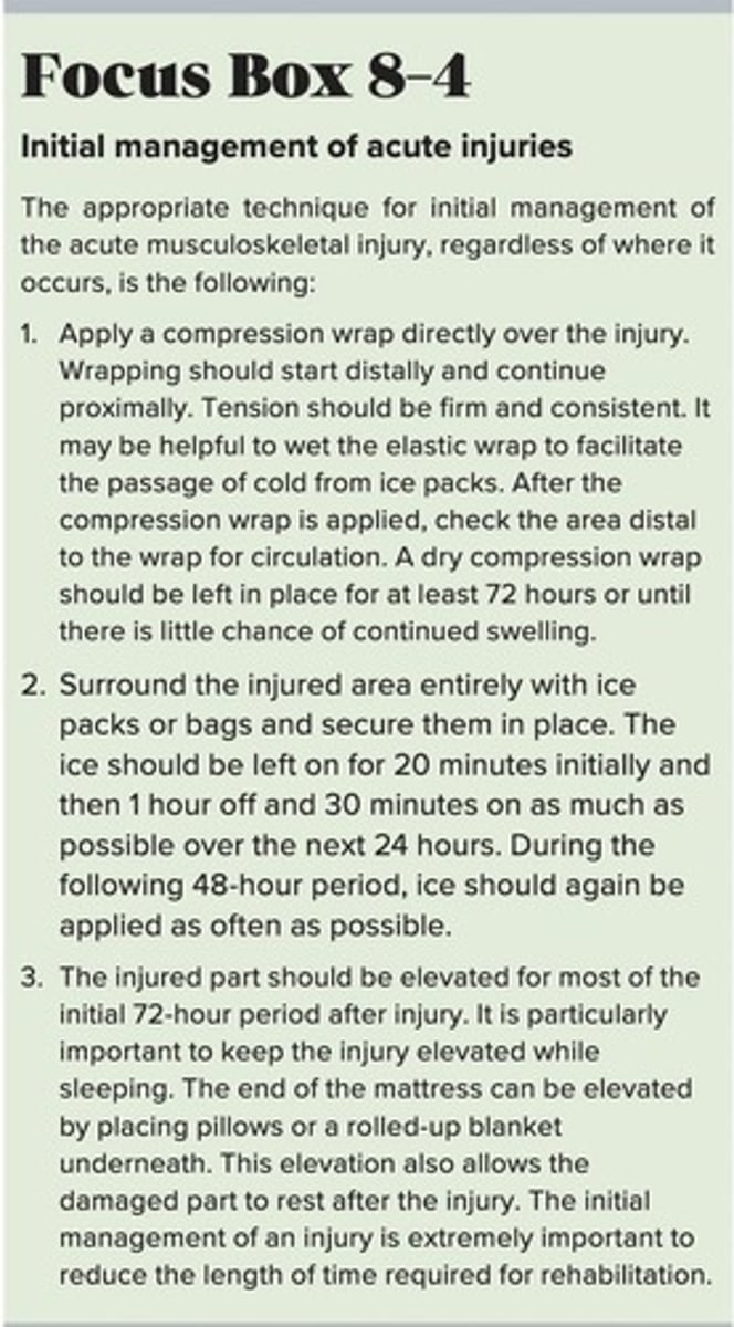 <p>Apply pressure to stop blood loss.</p>