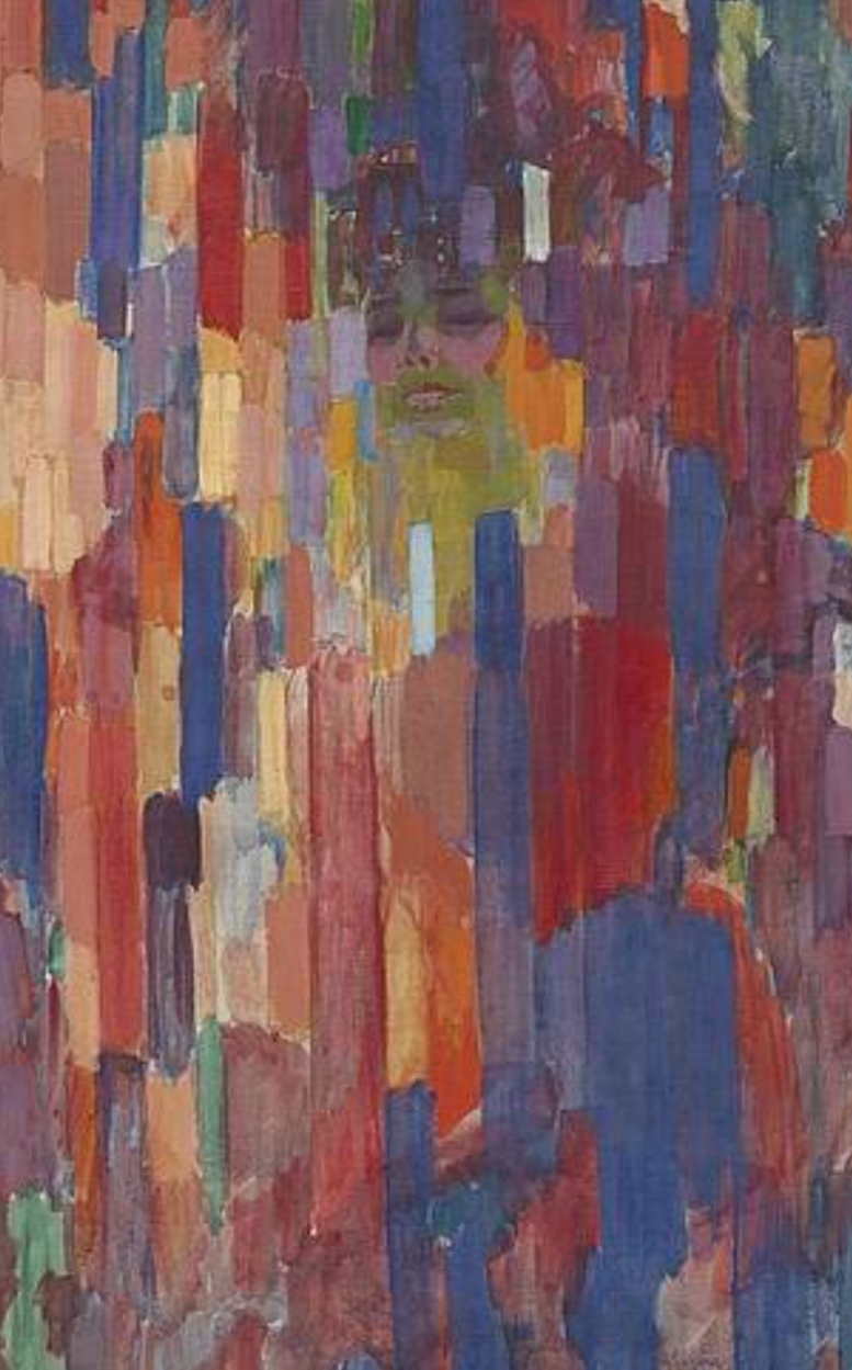 <p>František Kupka paní Kupková mezi vertikálami</p>