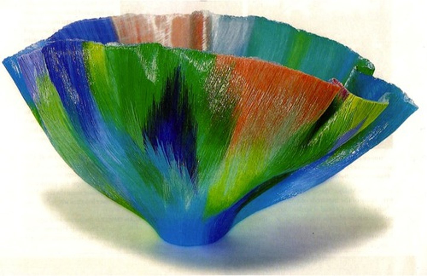 <p>Named after a suburb in Venice that produced exceptionally light and delicate glass moulded into extraordinary shapes in every variety of color and because of its thickness it was never cut.</p>