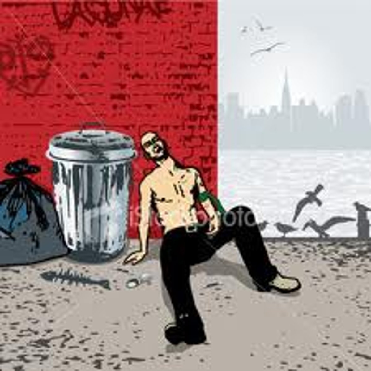 <p>наркоман (a slang word for a person who is addicted to drugs, especially heroin)</p>