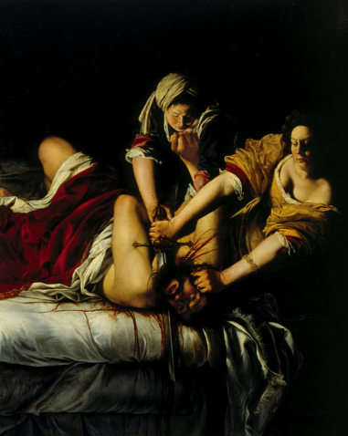 <p><strong>Obstacles and Challenges</strong> </p><ul><li><p>Barred from formal academy training; women were not permitted to study from nude male models, limiting technical instruction.</p></li><li><p>Faced patriarchal control of artistic careers—her father was both gatekeeper and necessary patron.</p></li><li><p>Endured sexual assault by Agostino Tassi; courtroom testimony damaged her public reputation.</p></li><li><p>Persistent dismissal of her achievements as “derivative” of her father or of Caravaggio.</p></li></ul><p> <strong>How Her Art Communicates or Advocates</strong> </p><ul><li><p><strong><em>Judith Slaying Holofernes</em></strong> visually communicates both personal and collective struggle: the intensely physical depiction of Judith and Abra overpowering Holofernes conveys rage, agency, and female strength.</p></li><li><p>Through violent realism and psychological intensity, Gentileschi challenges typical Baroque depictions where women appear passive or decorative.</p></li><li><p>Her art advocates for women’s autonomy by portraying women as active protagonists and moral agents—turning a biblical story into a broader statement of empowerment.</p></li></ul><p></p>