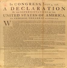 the 3 Unalienable Rights that were listed in the Declaration that all humans receive from birth