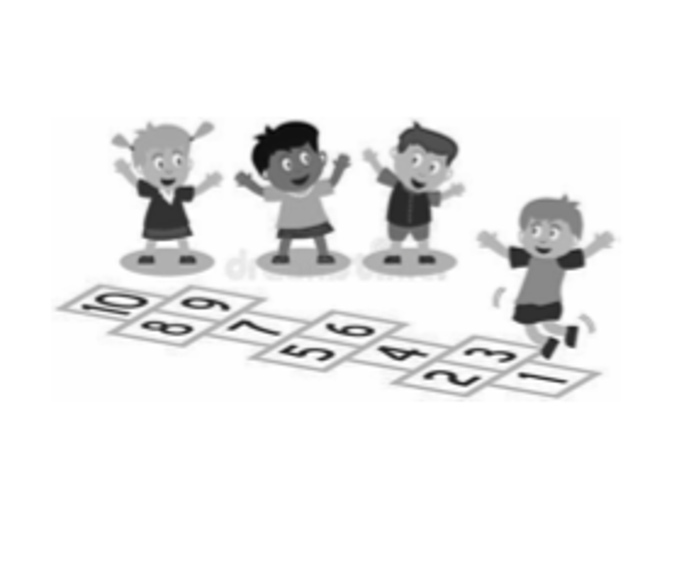 <p>to play hopscotch</p>