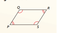 If a quadrilateral is a parallelogram, then
its opposite angles are congruent.