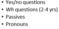 <p>Syntactic Development</p><p><strong>_________: Grammatical or functional structure</strong></p>