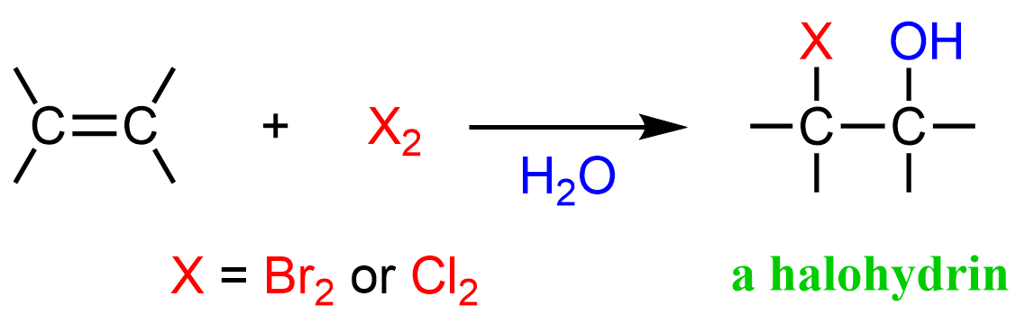 <p>X₂, H₂O (ex. Br₂)</p>