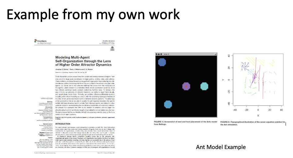 <p>• Analysis of patterns of variables in a one-, two-, or higher-dimensional space, and they frequently address questions regarding the pattern of data in the space (or in interaction with the space)</p><p>• See Environmental variant of Spread of Disease model</p>