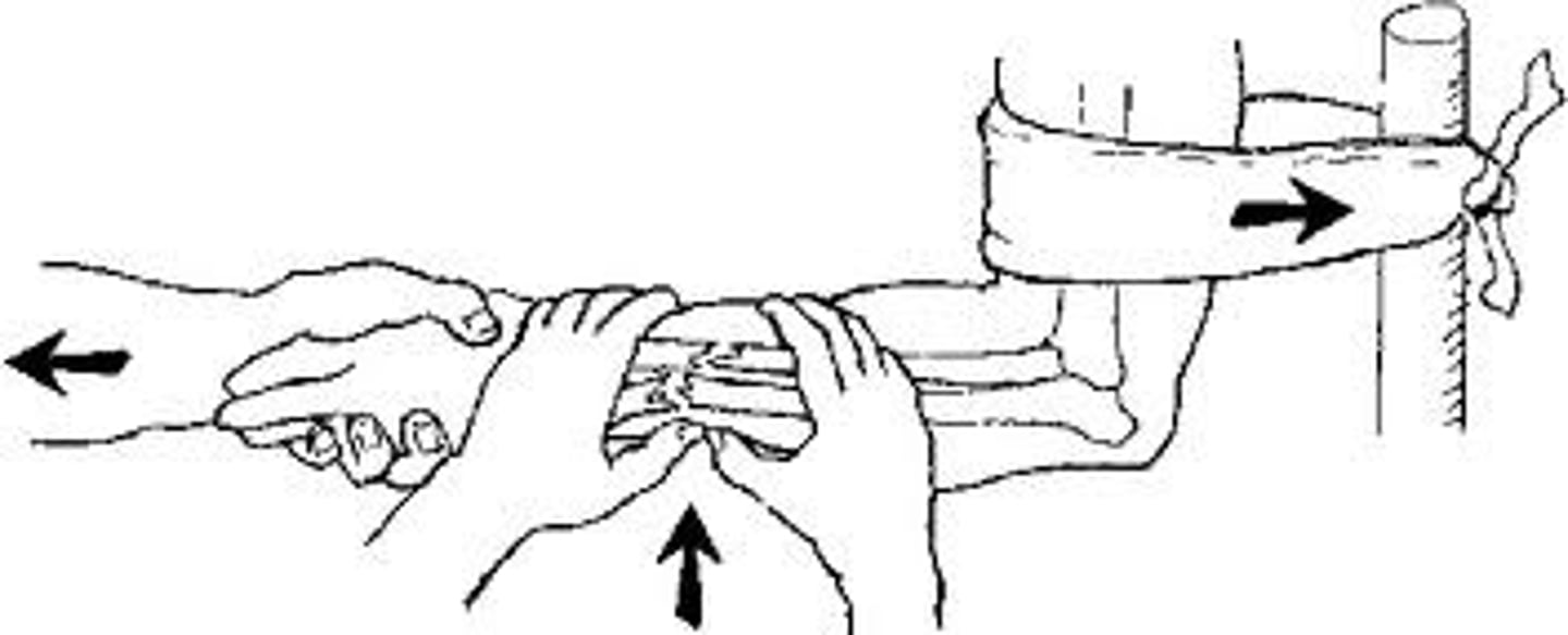 <p>to set (bone)</p>