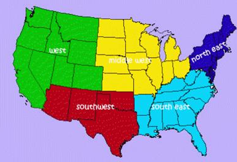 <p>West (Jack London</p><p class="MsoListParagraphCxSpMiddle">Middle west (Willa Cather, Theodore Dreiser)</p><p class="MsoListParagraphCxSpMiddle">Southwest</p><p class="MsoListParagraphCxSpMiddle">Southeast (Mark Twain, Charles Waddel Chesnutt, Kate Chopin)</p><p class="MsoListParagraphCxSpMiddle">Northeast ((Puritan New England)<span style="font-size: 7pt; font-family: &quot;Times New Roman&quot;">&nbsp; </span>Edith Wharton)</p>
