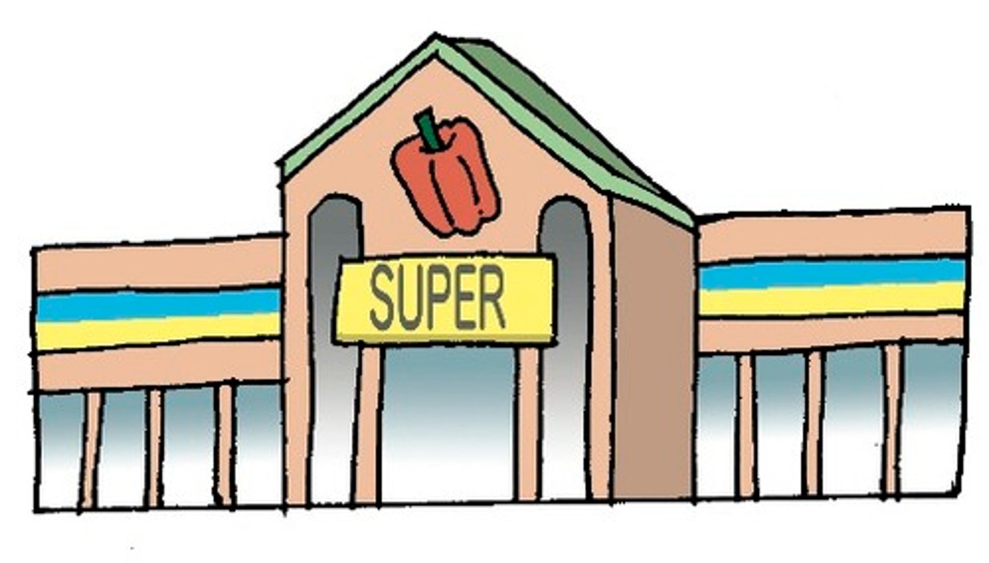 <p>siêu thị (super market)</p>