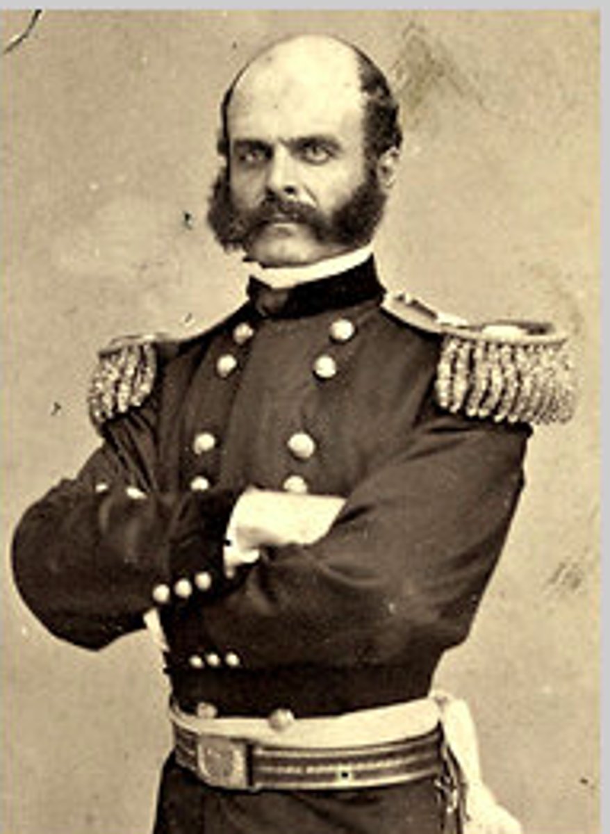 <p>more than 10,000 Northern soldiers were killed when this man, McClellan's successor as commander of the Army of the Potomac, decided on the frontal attack on Lee's Virginia army on December 13, 1862.</p>
