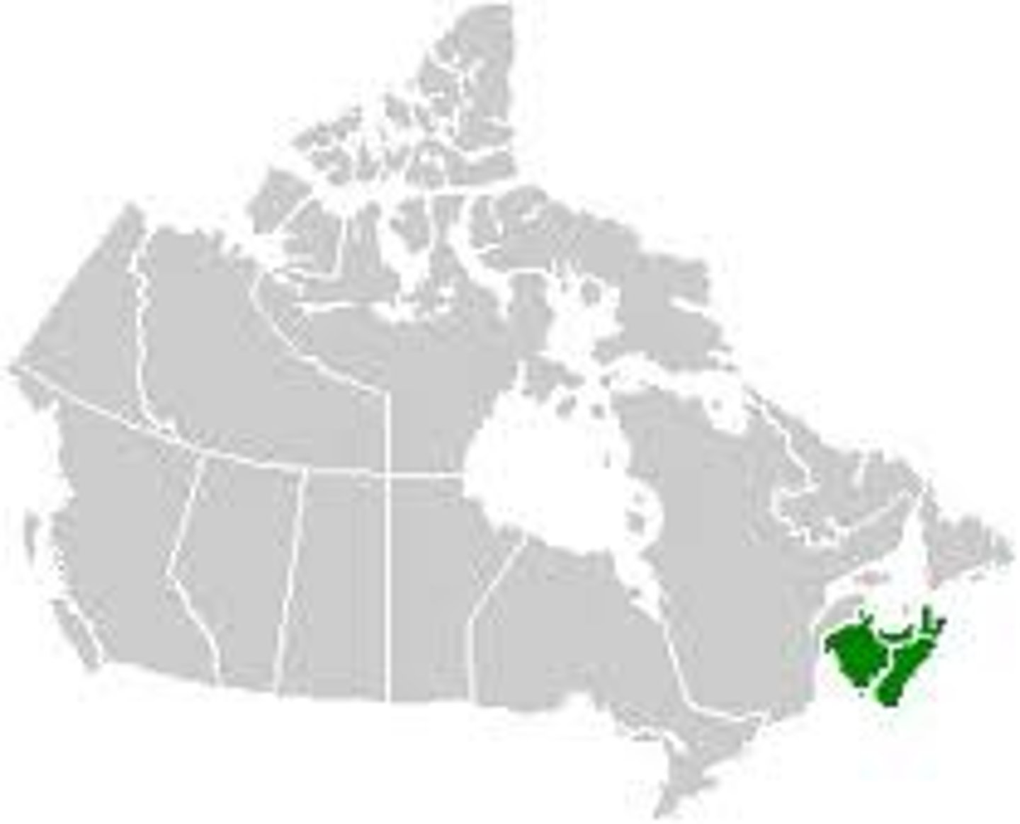 <p>Canadian provinces Nova Scotia, New Brunswick, and P.E.I</p>