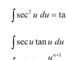 <p>integral of sec variants</p>