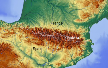 <p>Drawn across an area before significant population or cultural landscape features are established.</p><p>Ex: Pryanees Mt. between Spain and France </p>