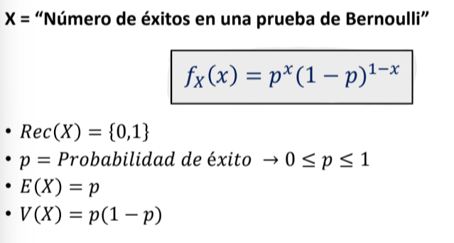 <p>Experimento aleatorio que da lugar a dos sucesos, éxito y fracaso.</p>