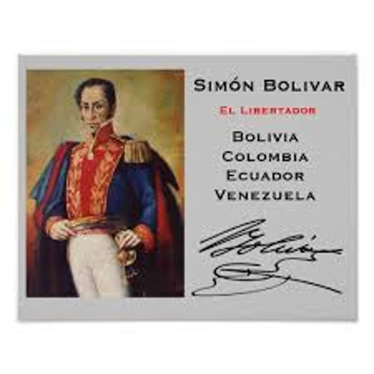 <p>1783-1830, Venezuelan nobility: leader of revolt of South American colonies against Spanish rule. Known as the "Liberator".</p>