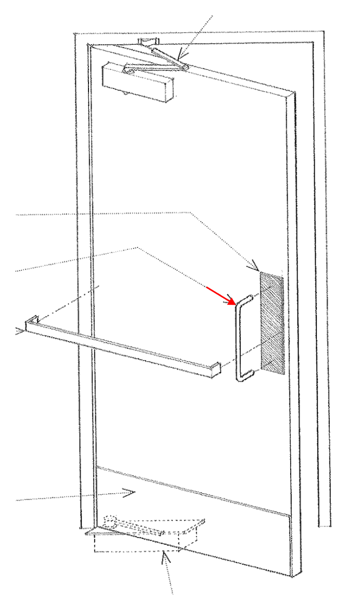 <p><span>Handle for opening a door by pulling action</span></p>