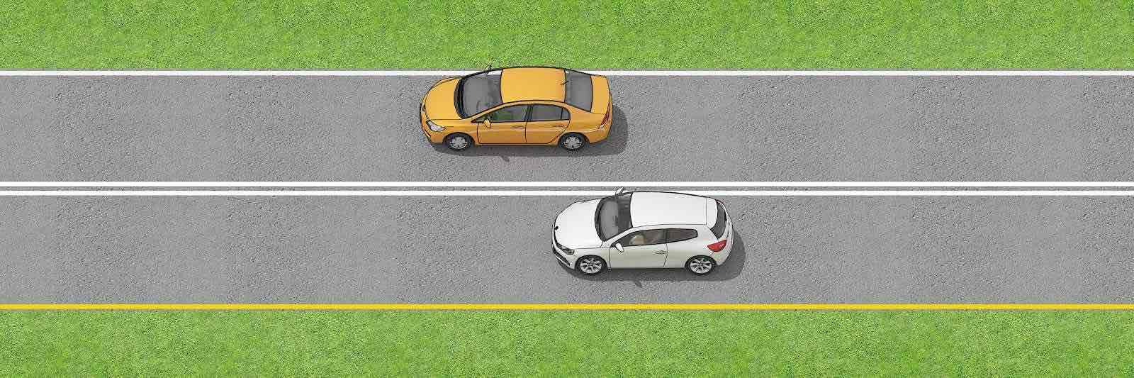 <p>Barrier between regular and preferential (ex. HOV) lanes. Also freeway on and off ramps. Never cross over, treated as a barrier</p>