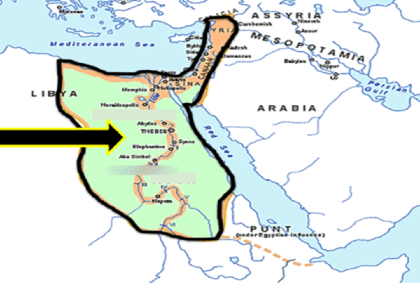 <p>Which great civilization is shown on this map?</p>