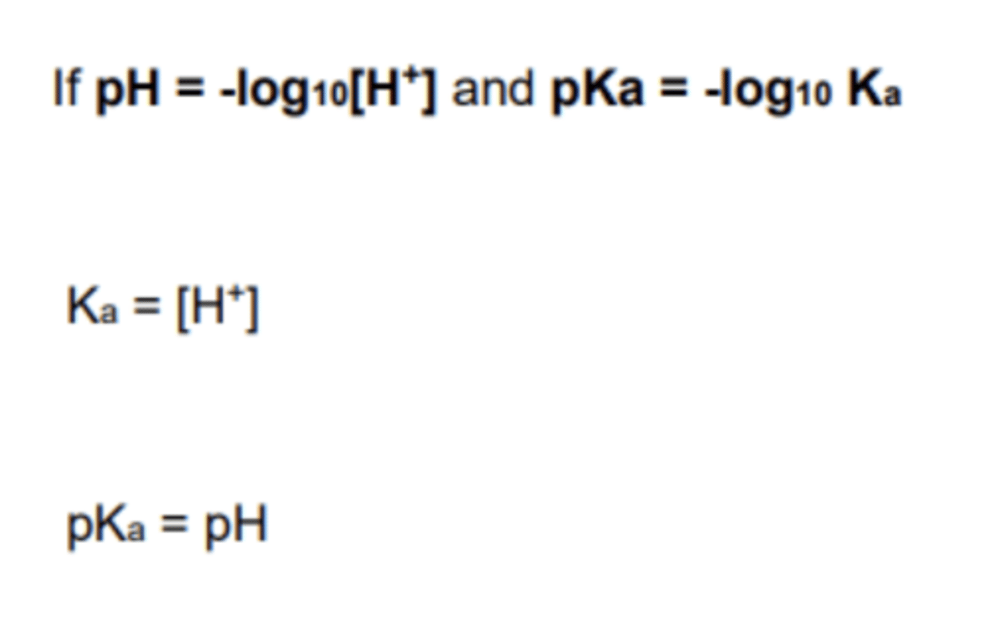 <p>The same as pKa value because of the diagram</p>