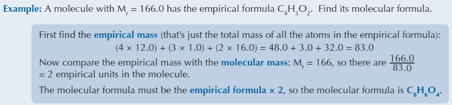 <p>Molecular formula is made up of a whole <strong>number </strong>of <strong>empirical units</strong></p>