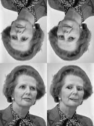 <p>phenomenon where it becomes more difficult to detect local feature changes in an upside-down face, despite identical changes being obvious in an upright face</p>