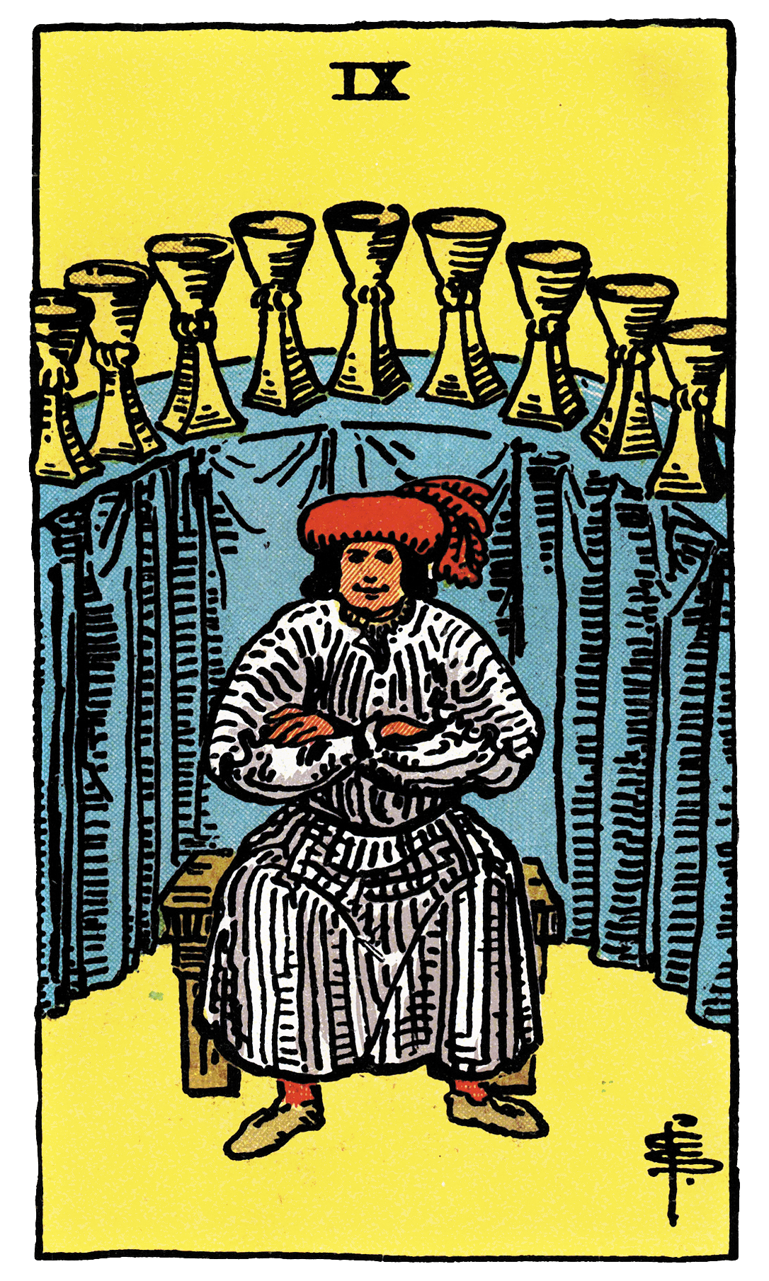 <p>IX of Cups</p>
