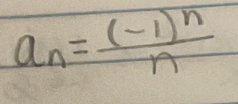 <p>Determine if the sequence is convergent or divergent</p>