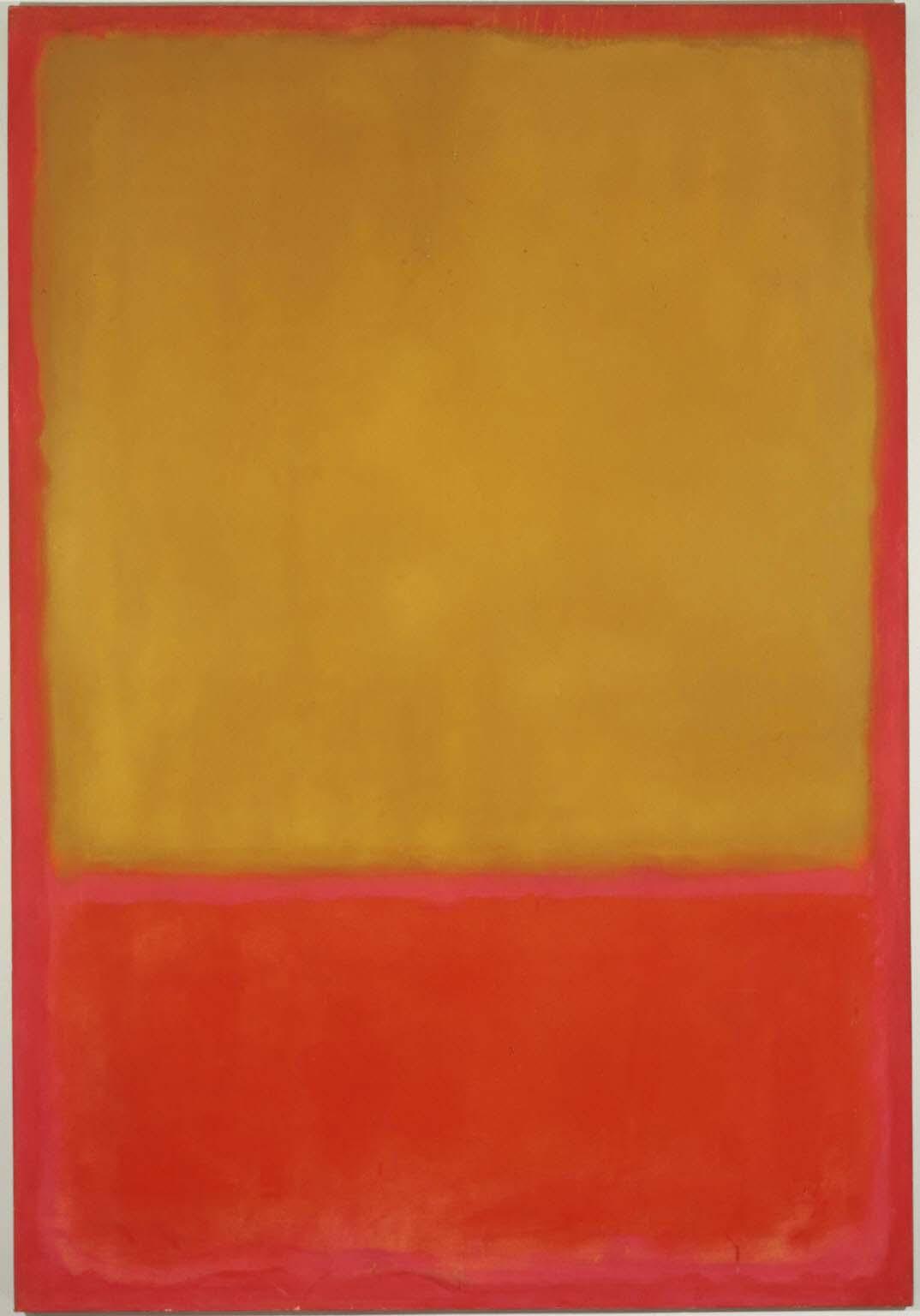 <p>Is an example of a color-fielding painting from the AbEx movement. </p>