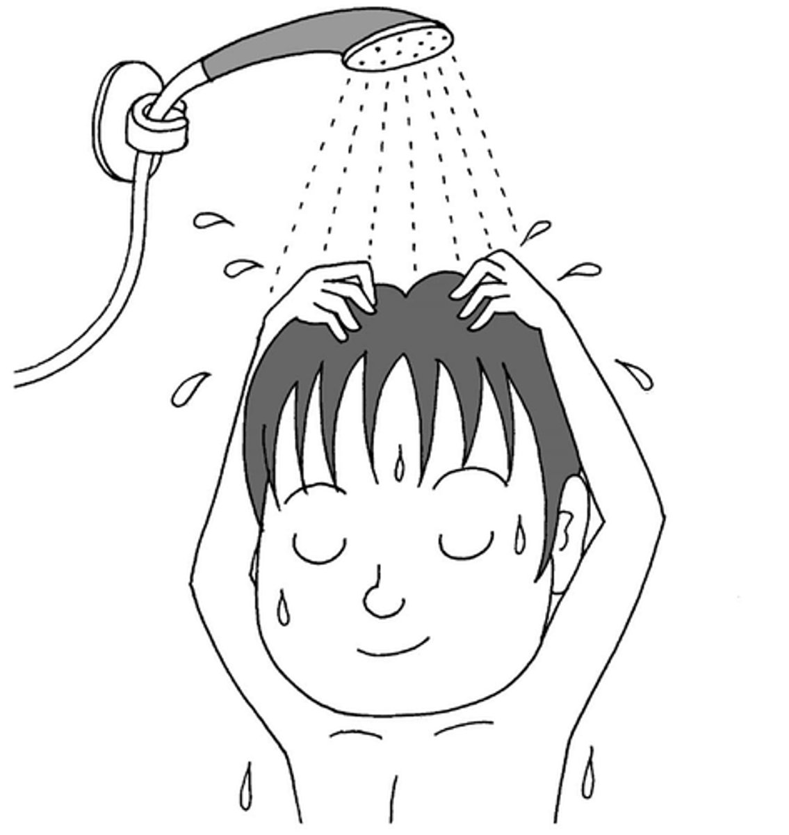 <p>to bathe in (water)/to pour (water) over oneself</p>