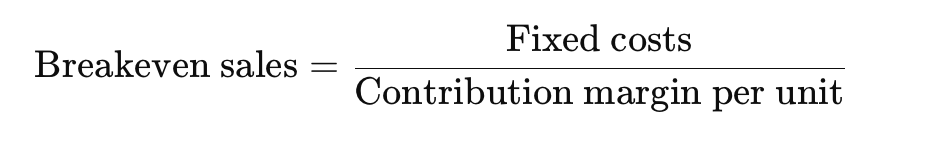 <p>The sales level at which total revenues = total costs —&gt; <strong>no profit, no loss </strong></p><p></p>