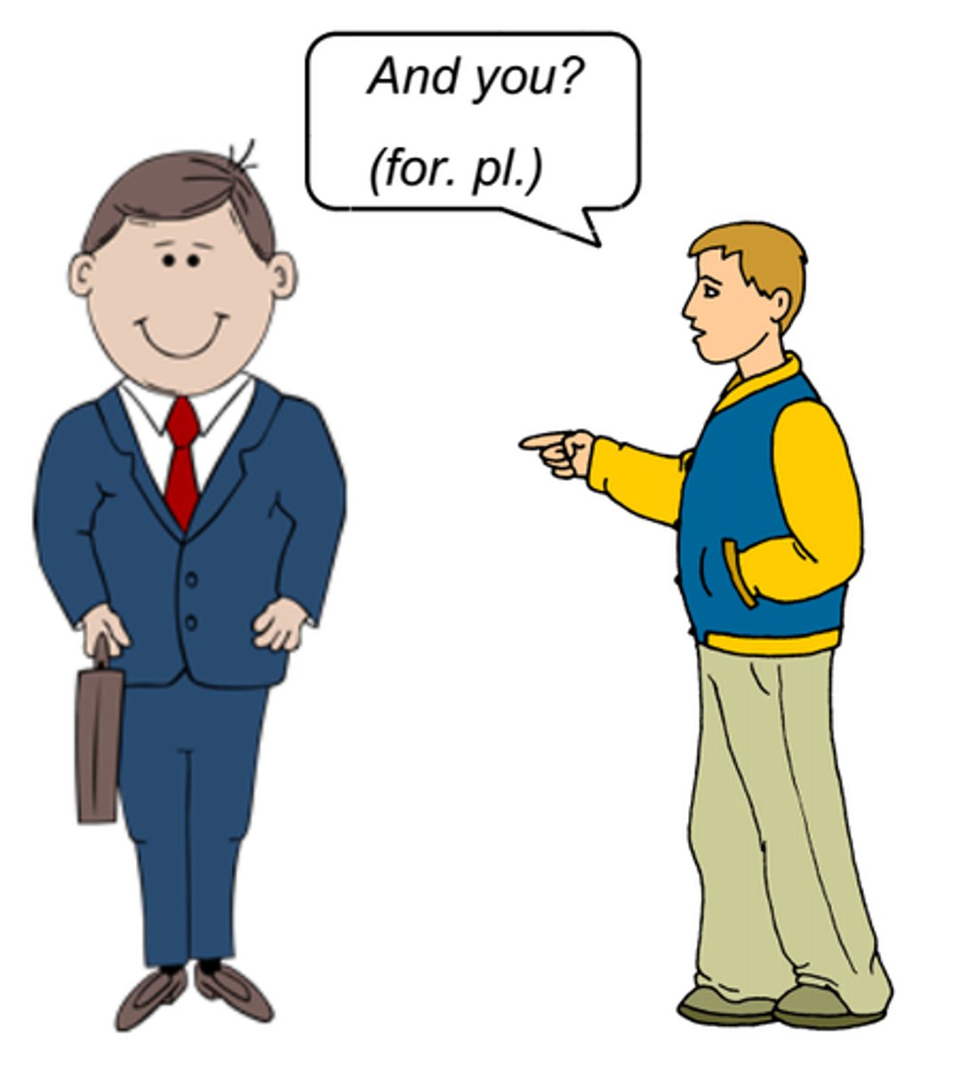 <p>you (formal or plural)</p>