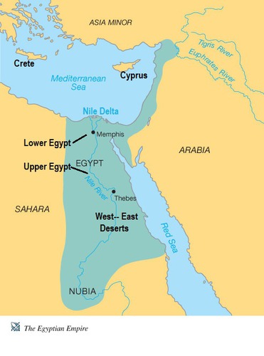 <p>River in Egypt which flows into the Mediterranean Sea</p>